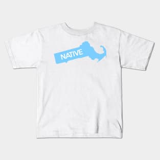 Massachusetts Native MA Blue Kids T-Shirt